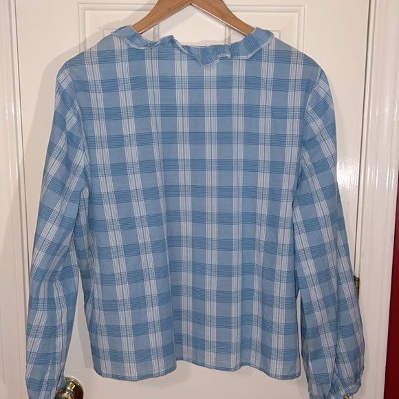 🆕 Madewell Ruffle-Neck Top - Picture 4 of 4